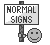 Smileys with signs